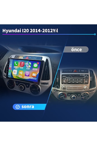 Hyundai I20 2014-2012yıl Android 4gb Ram 64gb Rom Carplay Multime