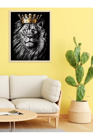 Fluid Siyah Tuval Üzerine Numaralı Resim 40x50 Cm 235784257