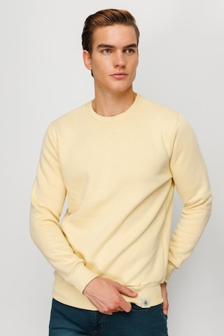 Igs İgs Erkek Sarı Standart Bisiklet Yaka Sweatshirt Sarı