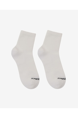Skechers 3'lü Paket Sport Yarı Destekli Bilek Üstü Çorap Unisex Beyaz Çorap S2520320-2325