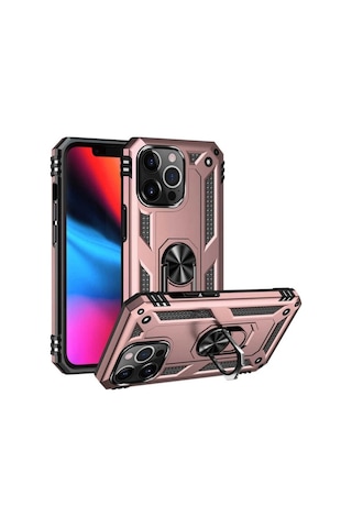 Apple Uyumlu iPhone 13 Pro Kılıf Zore Vega Kapak Rose Gold