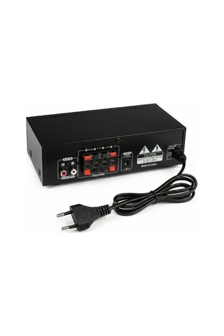Rose Fr-007a 2x50 Watt Stereo Anfi 12v/220v Mp3, Bluetooth, Sd Kart 2 Mikrofon Girişli Kumandalı