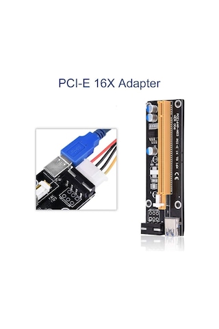 Pcı Express To Pcıe Adaptör Set 1X To 16X Usb 3.0 Bitcoin Mining