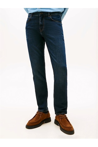 Tommy Hilfiger Straıght Denton Str Blacker Blue Erkek Mavi Denim Pantolon - Mw0mw40354