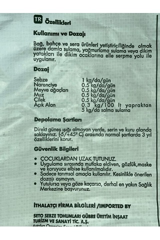 Map Gübresi 12.61.0 , Çiçeklendirici Ve Köklendirici Gübre 500 G