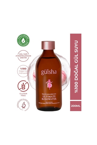 Gülsha Tam Gül Suyu 200 ML
