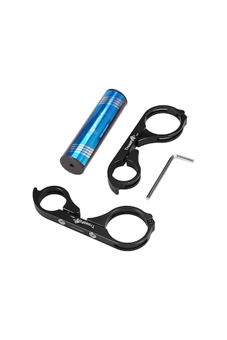 Hombey Karbondioksit Ve Alüminyum Bileşik Bisiklet Çubuğu Genişletici, 31.8/22.2mm Çaplı, Siyah Siyah