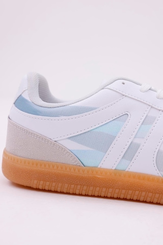Dijital Baskı Unisex Beyaz-mavi Sneaker Ayakkabı Beyaz-mavi