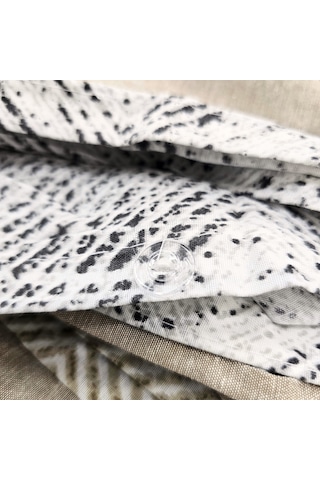 Yatak Örtüsü Seti & Nakışlı Nevresim Takımı Bej 9 Parça Bej