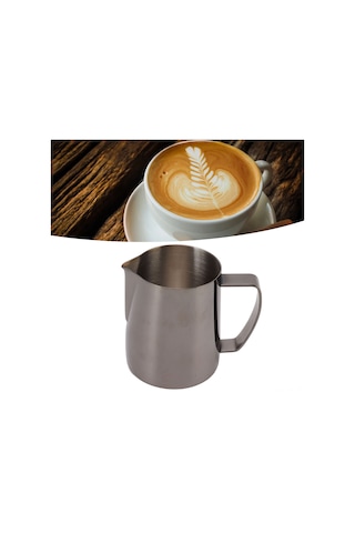 Shineyee 304 Paslanmaz Çelik 600ml Profesyonel Latte Sanatı Kasesi - Dökülme Engeli Uçlu, Sağlıklı Ve Dayanıklı Süt Köpürtme Kavanozu