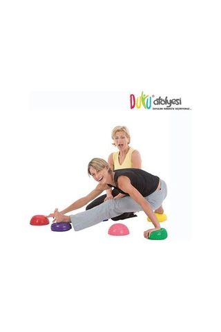 Tırtıklı Yarım Daire Denge Topu 6'lı Set Dikenli Duyu Adım Taşı