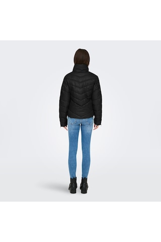 Jacqueline De Yong Fiona Life Short Kadın Siyah Dik Yaka Ceket Siyah