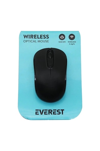 Everest Sm-804 Wireless - Kablosuz 1600dpı Usb Optical Mouse Vakum Ambalaj 5468