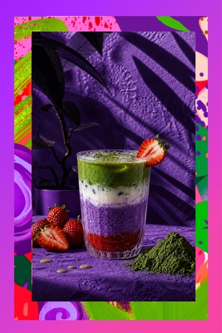 Ube Strawberry Matcha - Çilekli Superfood Ube Matcha Tozu 50 G