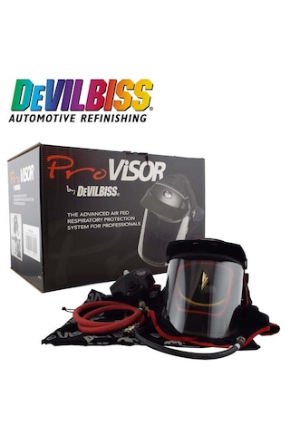 Devilbiss Hava Takviyeli Pro Visor Tam Yüz Maske Seti