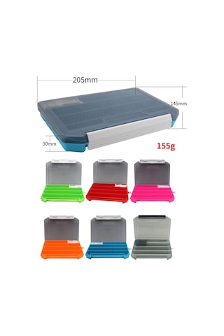 1/2/3 Sazan Balıkçılığı Takım Kutusu Düzenleyici Balıkçılık Boncukları Kırmızı 20,5x14,5x3 Cm 3'lü Set