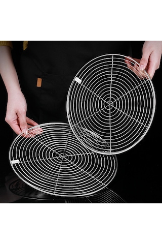 Reedark 34cm Gıda Grubu 304 Çelik, Kalın Tabaka, Ev Ve Ticari Kullanıma Uygun, Kolay Temizlenir, Çok Amaçlı Buhar Sepeti