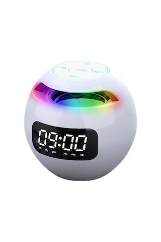 Butu G-90S Çalar Saat FM Radyo Akıllı Subwoofer Taşınabilir Kablosuz Bluetooth Hoparlör