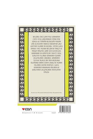 Émile Verhaeren: Modern Bir Şairin Portresi - Stephan Zweig - Can Yayınları