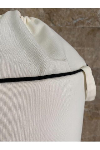 Hs Hometex Sailor Boy Nakışlı Bez Oyuncak & Kirli Sepeti Krem