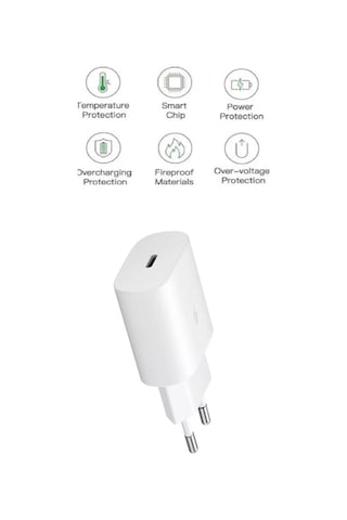 Samsung Galaxy M06 5g Uyumlu Type-c Ultra Hızlı Şarj Cihazı 22.5w 3.0 Amper Beyaz Şarj Başlığı Adaptör