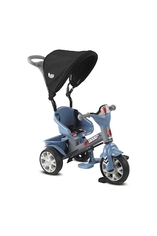 Babyhope Bobo Speed Tenteli Bisiklet Mavi Gri