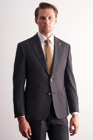 İmza Antrasit Kırlangıç Yaka Kendinden Desenli Esnek Bel Slim Fit 6 Drop Takım Elbise 1001255167 Antrasit