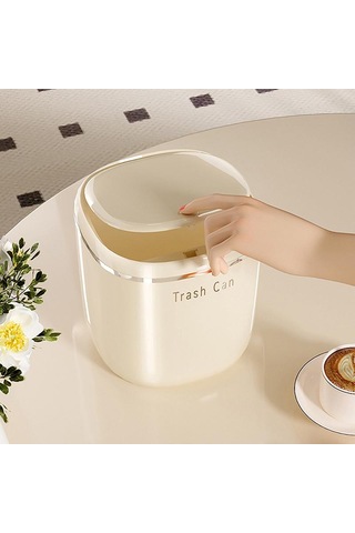 Mini Pres Çöp Kutusu Masaüstü Çöp Sepeti Ev Masası Plastik Atık Kutuları Ofis Malzemeleri Çöp Kutuları Çeşitli Eşyalar Kutusu Siyah