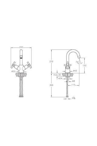 Artema Juno Lavabo Bataryası Bakır A4086226
