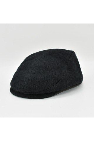 Külah Flat Cap Şapka Yün Holigan Kasket-Standart