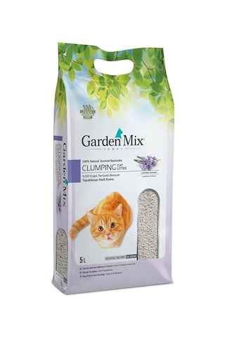 Garden Mix Lavanta Kokulu İnce Topaklaşan Bentonit Kedi Kumu 5 L Garden Mix Lavanta Kokulu İnce Topaklaşan Bentonit Kedi Kumu 5 L