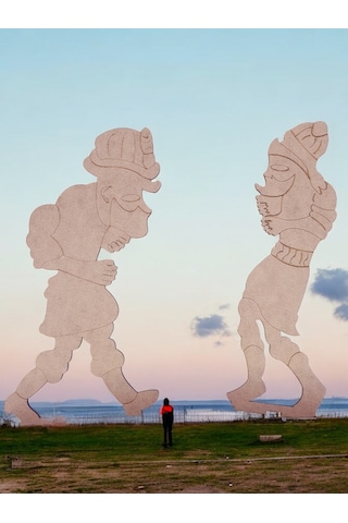 Türk Kahramanlar Hacivat Ve Karagöz Büyük Boy Ahşap Hobi Boyama S