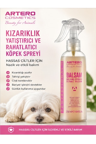 Artero Kızarıklık Yatıştırıcı Ve Rahatlatıcı Köpek Spreyi 250 Ml