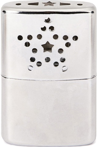 Tenfowee 2 Adet Dışarıda Kullanım Zincir Alaşımlı Taşınabilir El Isıtıcı - 57x20x90mm Boyutlu Paket İçeriği Gümüş