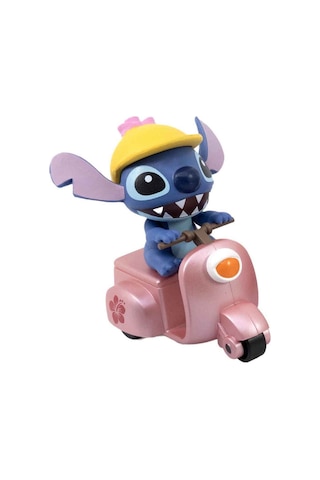 Yume Toys Disney Stitch Zoom Hero Serisi Çek Bırak Figürlü Motorcycle Pink 15750