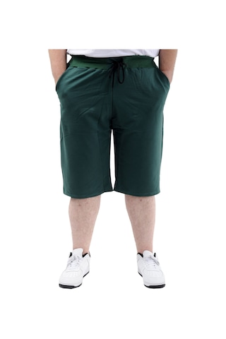 Mode Xl Büyük Beden Erkek Kapri Straight Basic 20500 Nefti Yeşil