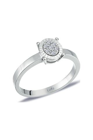 Lova Pırlanta Taşlı Oval Eridu Yüzük - 1070192