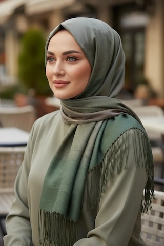 Alfa Aksesuar 03 Mısırlı Goblen Şal Desen 7 Kahverengi