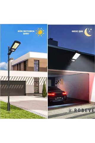 Solar Güneş Enerjili Bahçe Led Aydınlatma 120 Led Aydınlatma Uzaktan Kumandalı Hareket Sensörlü Gece Sensörlü Led Işık Bahçe Led Aydınlatması Diğer