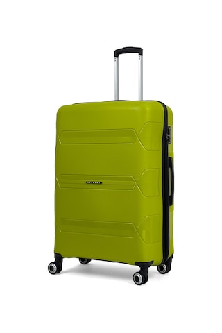 Lucas Polipropilen Kırılmaz Valiz, Büyük Boy Neon Yeşil