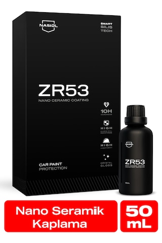 Nasiol ZR53 Araç Nano Seramik Kaplama ve Boya Koruma 10H 3 Yıl Dayanım 50 ML Su İtici Çizik Önleyici