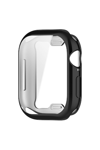 Caseonn Apple Watch Series 5 40mm Kılıf Ekran Korumalı 360 Tam Koruma Siyah