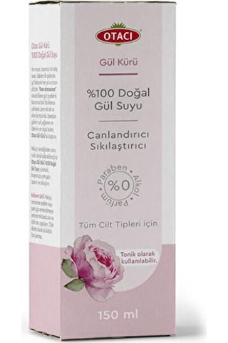 2 Adet Otacı %100 Doğal Gül Suyu 150 Ml