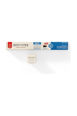 Nish Coffee Single Orijin Kapsül Kahve Ethiopia Nespresso Uyumlu -10 Adet Kapsül Kahve