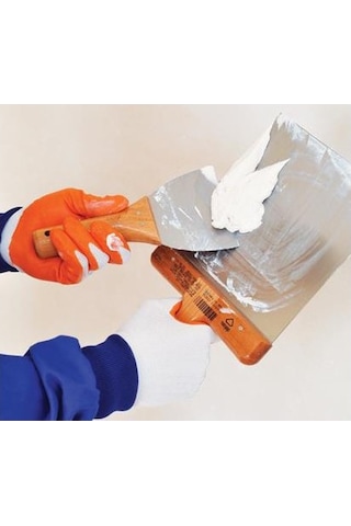 Dekor 002 Macun Ispatulası 8 Cm Ahaşap Saplı