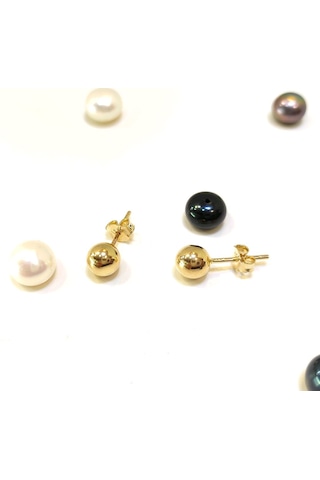 Altınofisi 6 MM Top Küpe 14 Ayar Altın
