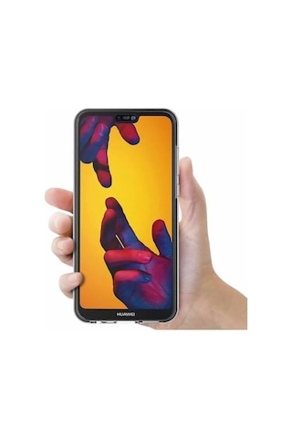 Huawei P 20 Lite Çift Taraflı Silikon Kılıf Şeffaf