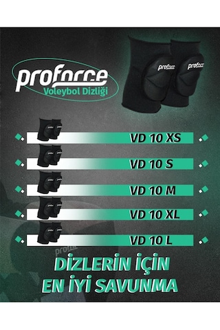 Proforce Vd10 Voleyol Dizliği Vd10xl Siyah