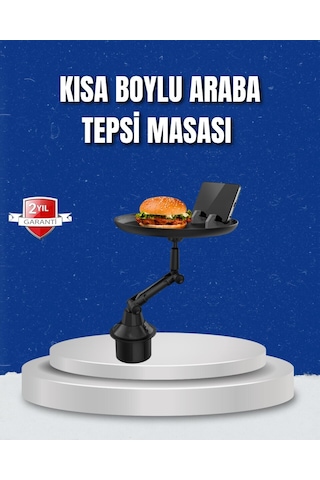 Ayarlanabilir Araç İçi Bardaklık Tepsisi 9 İnç Geniş Alan Ve Telefon Standlı Renkli