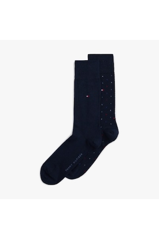 Tommy Hilfiger Th Men Sock 2p Structure Dot Erkek Mavi Çorap - S701236311